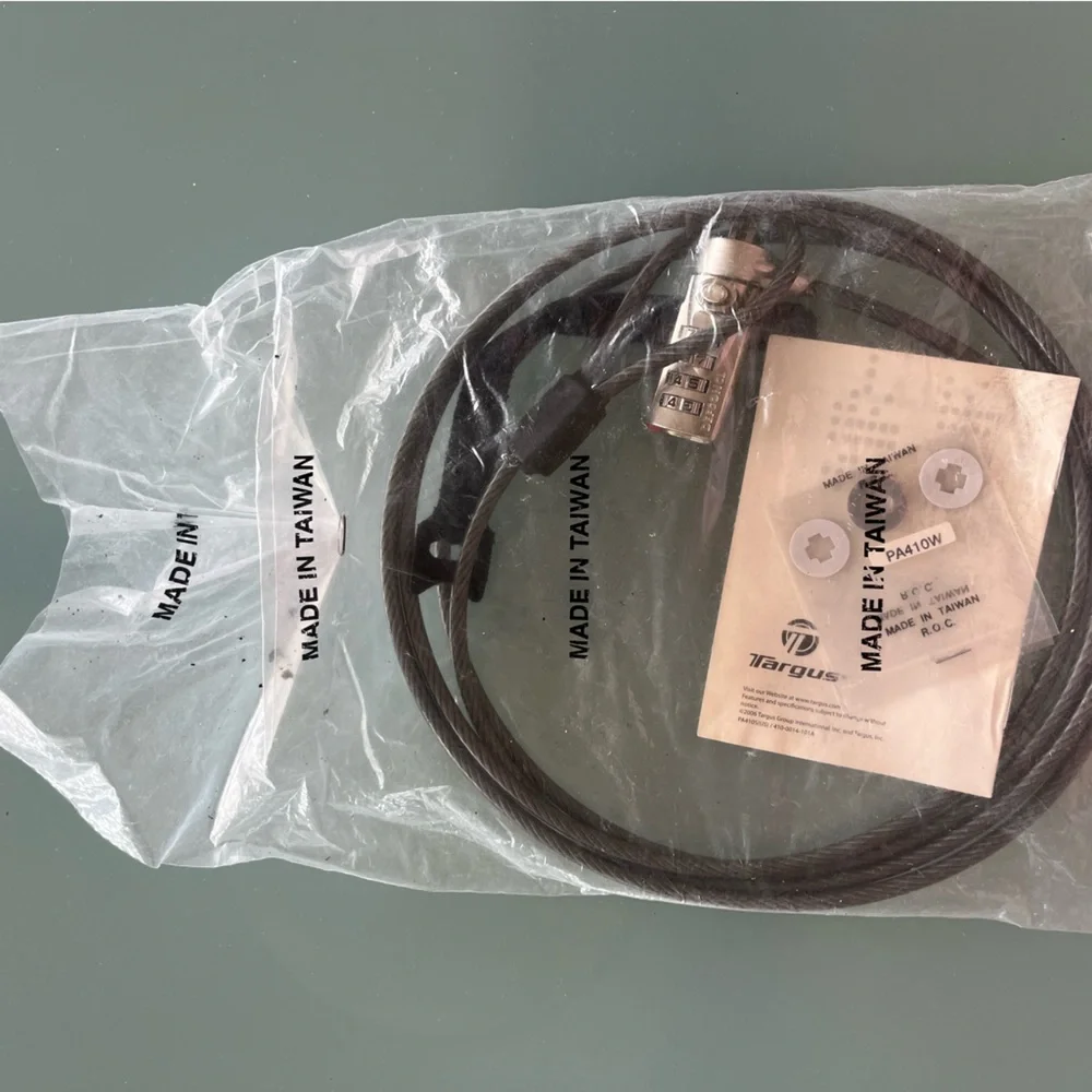 Targus Notebook Security Defcon SCL Serialized Combination Cable Lock List $50+